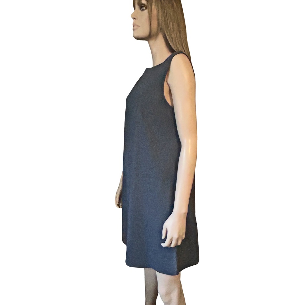 Theory Keshelle Dress Linen Rayon Blend Lace Up Corset Back Metal Grommets - Picture 5 of 16